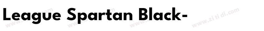 League Spartan Black字体转换 League Spartan Black字体转换